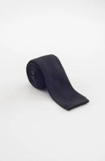 (10) Black Custom Squared Bottom Knit Neckties