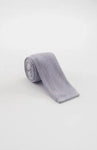 (10) Silver Custom Squared Bottom Knit Neckties